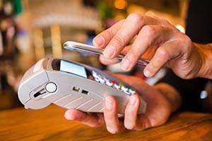 Making a purchase with smartphone